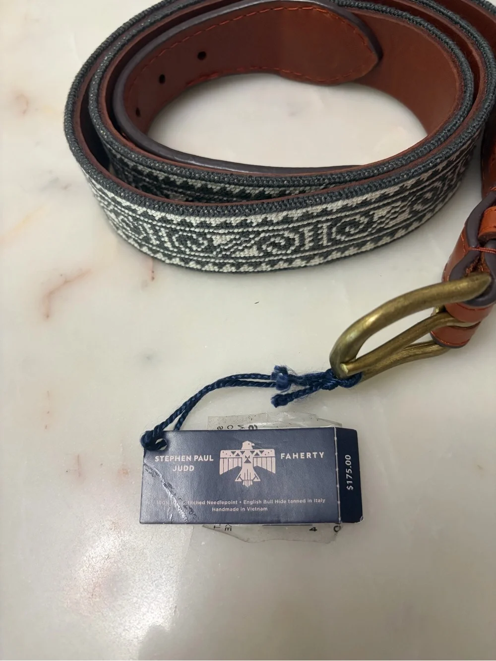Stephen Paul Judd Faherty belt